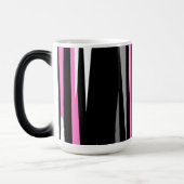 Roze zwart en wit magische mok (Links)