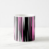 Roze zwart en wit magische mok (Center)