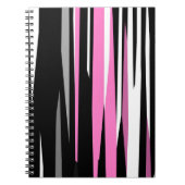 Roze zwart en wit notitieboek (Voorkant)