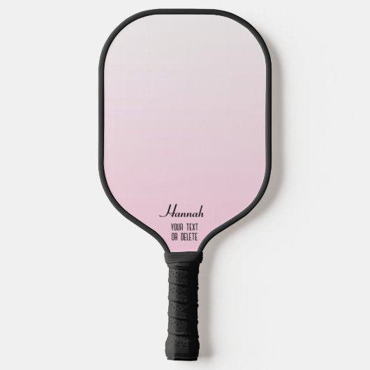 Roze Zwart en Wit Plaid Gepersonaliseerd Pickleball Paddle (Achterkant)
