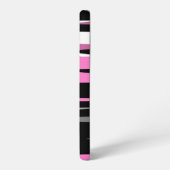 Roze zwart en wit samsung galaxy hoesje (Linkerkant)