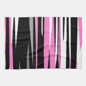 Roze zwart en wit theedoek (Horizontaal)