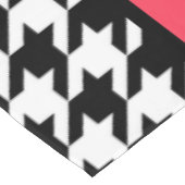 Roze, zwart en witte , ingecheckt tafelkleed (Gekanteld)
