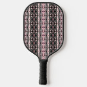 Roze Zwart Faux Koper Metallic Pickleball Paddle (Achterkant)