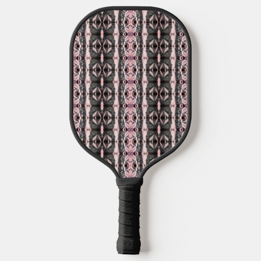 Roze Zwart Faux Koper Metallic Pickleball Paddle (Achterkant)