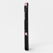 Roze zwart-Floral Cherry Blossom Monogram Case-Mate iPhone Case (Achterkant/links)