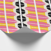 Roze Zwart Geel Inpakpapier (Hoek)
