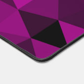 Roze zwart geometrisch mesh patroon bureaumat (Hoek)