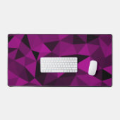 Roze zwart geometrisch mesh patroon bureaumat (Keyboard & Muis)