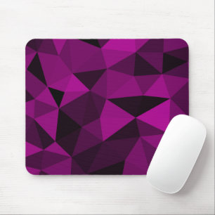 Roze zwart geometrisch mesh patroon muismat