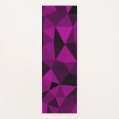 Roze zwart geometrisch mesh patroon yogamat (Voorkant)