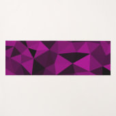 Roze zwart geometrisch mesh patroon yogamat (Voorkant (horizontaal))