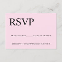 Roze Zwart Gereserveerde zitplaats Eigen logo Geen