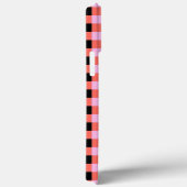 Roze Zwart geruit Gingham Patroon Case-Mate iPhone Case (Achterkant / Rechts)