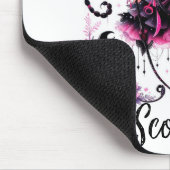 Roze Zwart Gothic Fairy Schorpioen Astrologie Zodi Muismat (Hoek)