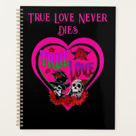 Roze & Zwart Gotische Liefhebbers Ware Liefde Cust Planner