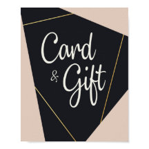 Roze zwart & goud geometrische Kaarten & geschenke