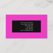 Roze Zwart Grijs Wit Fotografie Visitekaartje (Achterkant)