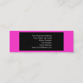 Roze Zwart Grijs Wit Fotografie Visitekaartje (Achterkant)