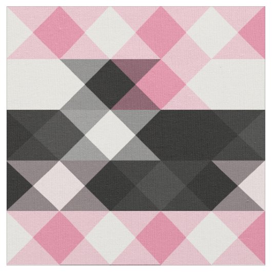 roze zwart grijs wit geometrisch stof (Close Up)