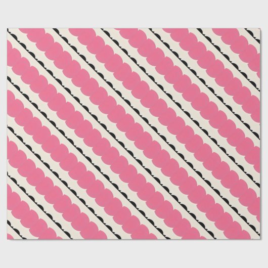 Roze zwart inpakpapier (Vlak)