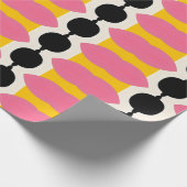 Roze zwart inpakpapier (Hoek)