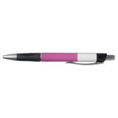 Roze Zwart Kleur Geblokkeerd Monogram Naam Modern Pen (Bodem)