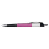 Roze Zwart Kleur Geblokkeerde Monogram Naam Modern Pen (Bovenkant)
