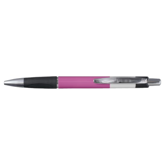 Roze Zwart Kleur Geblokkeerde Monogram Naam Modern Pen (Achterkant)