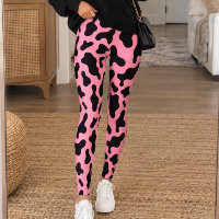 Roze Zwart Koeienprint