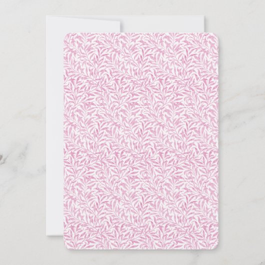 Roze Zwart Kraai Raven Halloween Kaart (Achterkant)