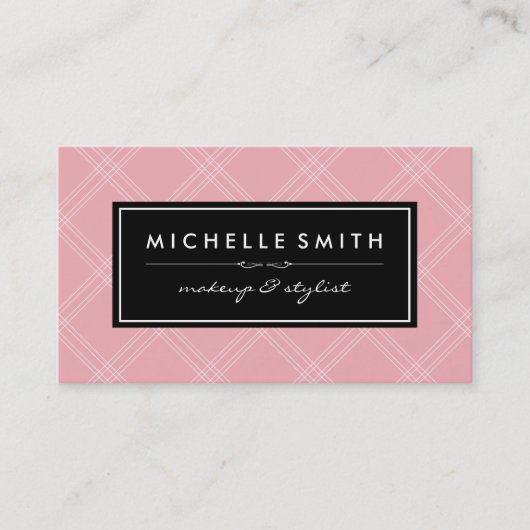 Roze zwart label afdrukken (Voorkant)