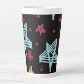 Roze zwart latte mok (Voorkant)