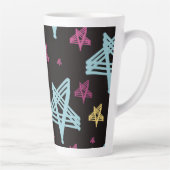 Roze zwart latte mok (Rechts)