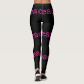 roze zwart leggings (Achterkant)