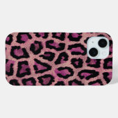 Roze Zwart Leopard Dier Case-Mate iPhone Case (Achterkant (horizontaal))