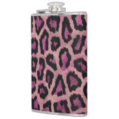 Roze Zwart Leopard Dierenprint Heupfles (Links)
