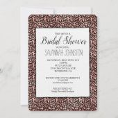 Roze Zwart Leopard Print Vrijgezellenfeest Kaart (Voorkant)