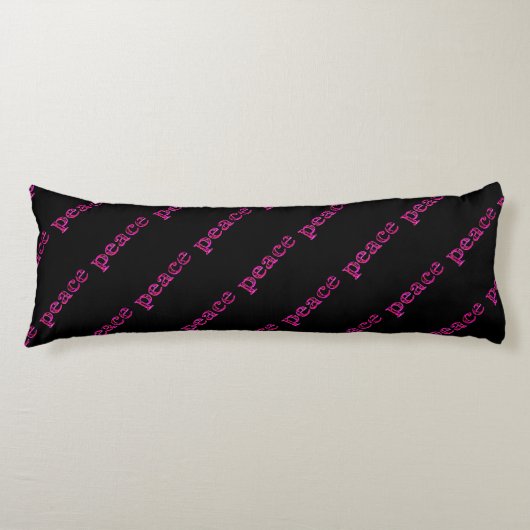 roze zwart lichaamskussen (Voorkant)