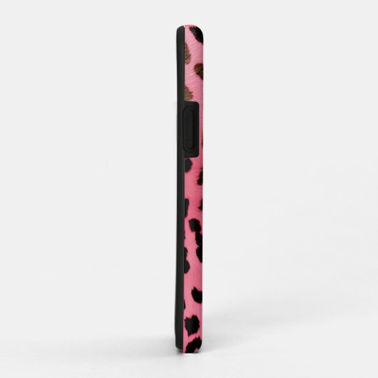 Roze Zwart Luipaard Print Abstract Case-Mate iPhone Case (Achterkant/rechts)