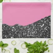 ROZE ZWART MARMER AGAAT Table Runner Theedoek (Gevouwen)
