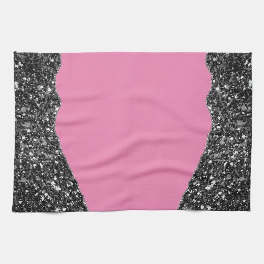 ROZE ZWART MARMER AGAAT Table Runner Theedoek (Horizontaal)