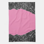 ROZE ZWART MARMER AGAAT Table Runner Theedoek (Verticaal)