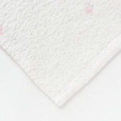 Roze Zwart Marmer: Hand getrokken Fleece Deken (Hoek)
