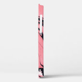 Roze Zwart Marmeren Hand Getrokken Case-Mate iPhone Case (Achterkant / Links)