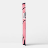Roze Zwart Marmeren Hand Getrokken Case-Mate iPhone Case (Achterkant / Rechts)
