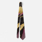 Roze zwart marmeren patroon met goud stropdas (Achterkant)