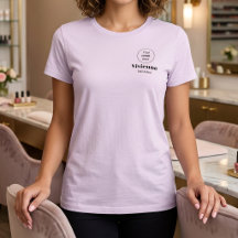 Roze Zwart Medewerkersnaam Bedrijfslogo Salon