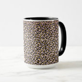 Roze zwart ombre Gold-lade     Mok (Voorkant rechts)