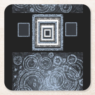 roze zwart onderzetter